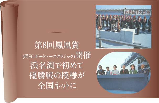 1973年 第8回鳳凰賞開催 浜名湖で初めて優勝戦の模様が全国ネットに